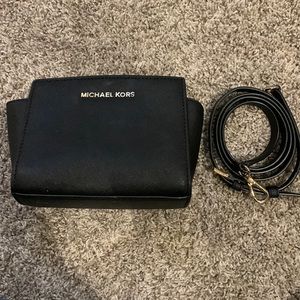 Michael Kors black small crossbody